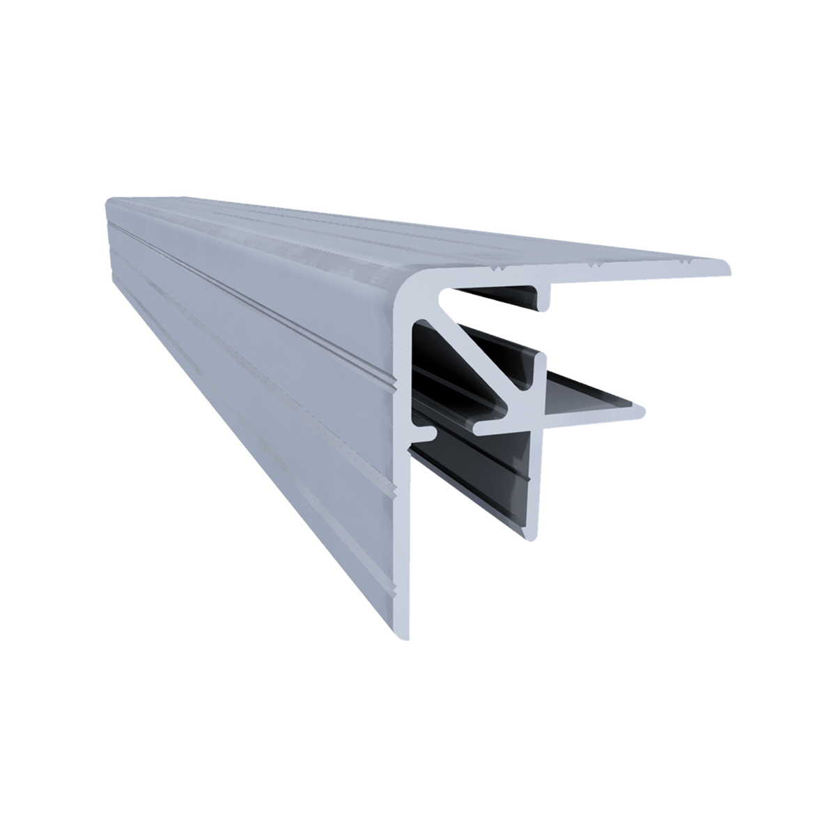 Angle double en aluminium 3/8", longueur 10 pieds