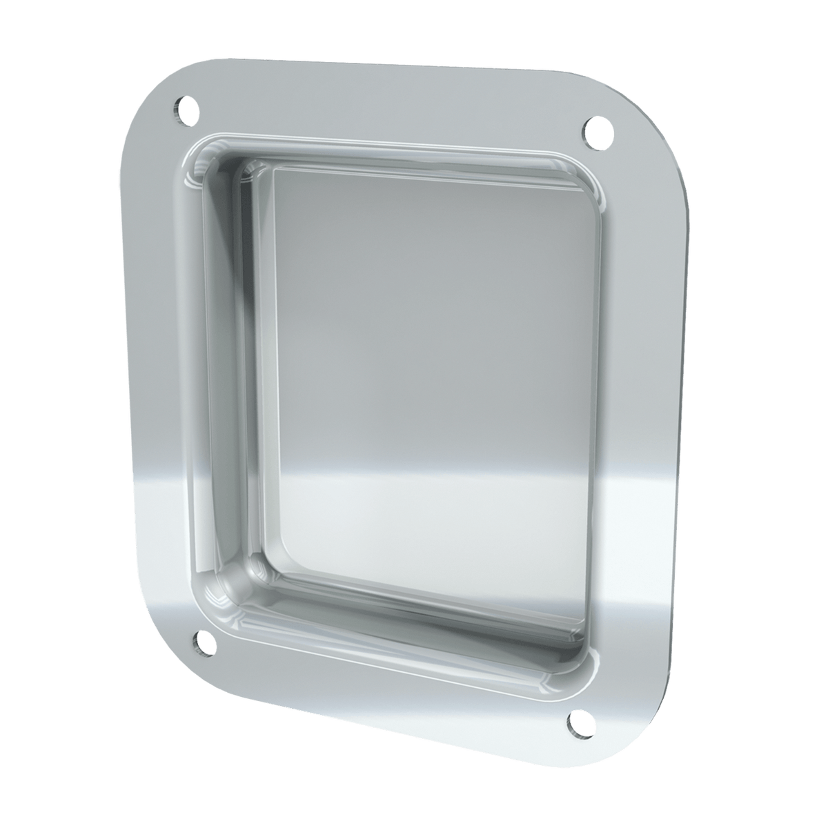 4 x 4-1/2&quot; Recessed Dish, 3/4 view