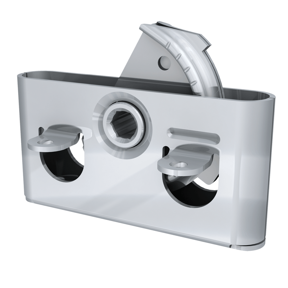 Southco Shallow Tab Roto-Lock - Latch - R2-0259-02, vue en perspective