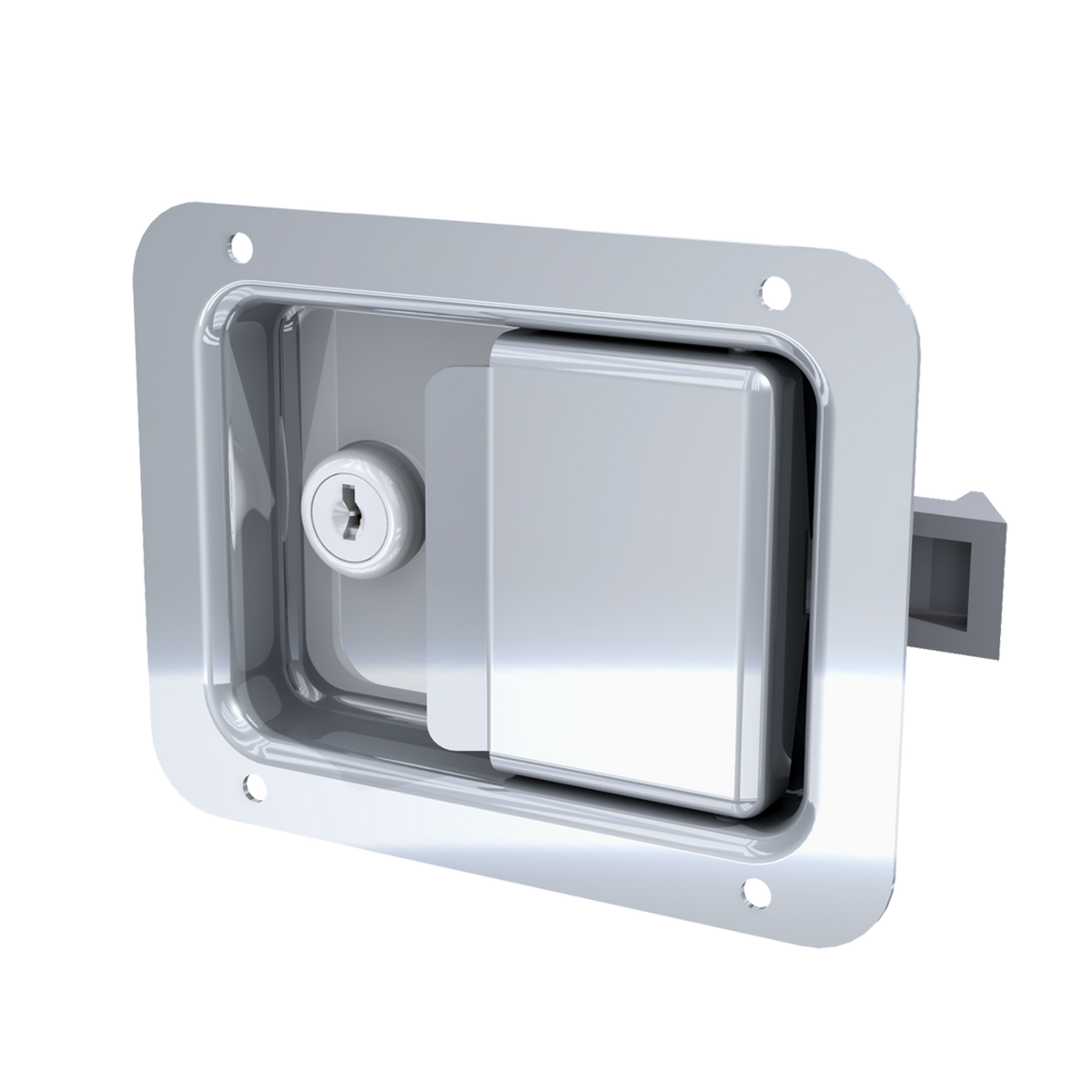 Key lockable Stainless Steel Paddle Latch with CH501 Key