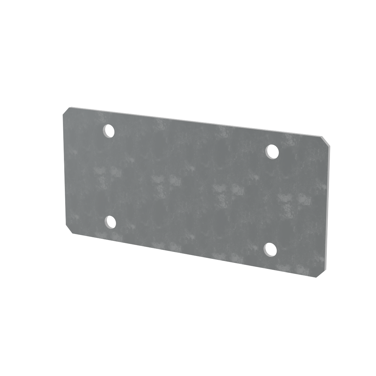 Backup plate for surface mount handle