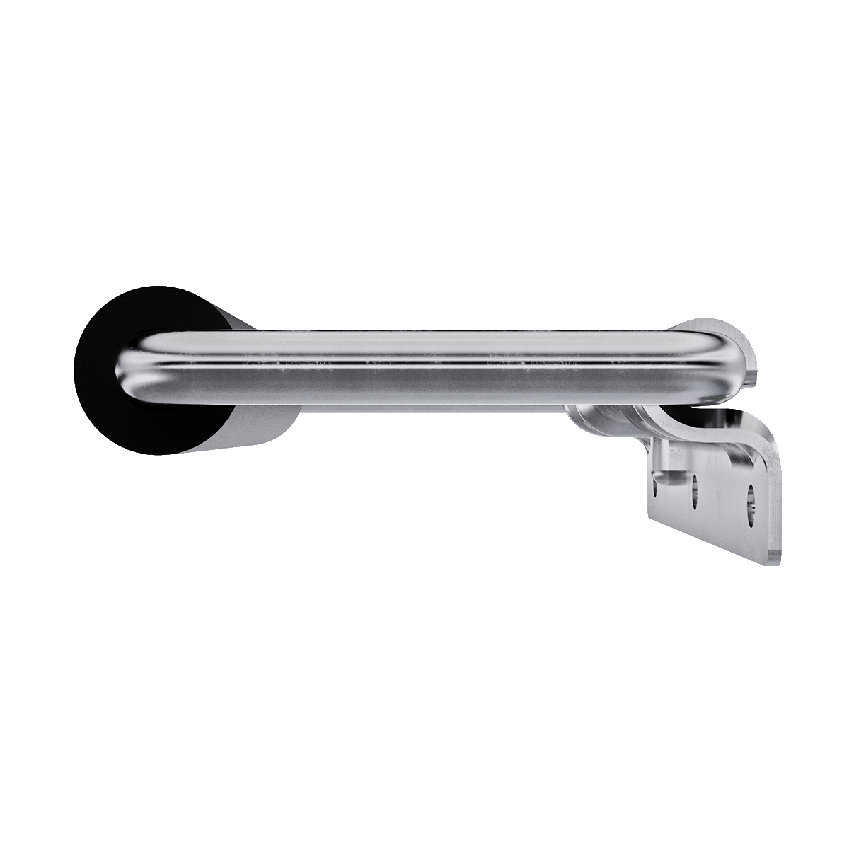 Medium surface mount handle with wire bail up, side view