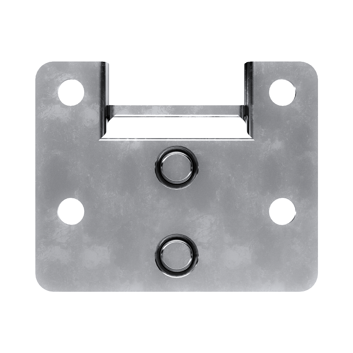 Large Pad lockable Keeper Plate, back view