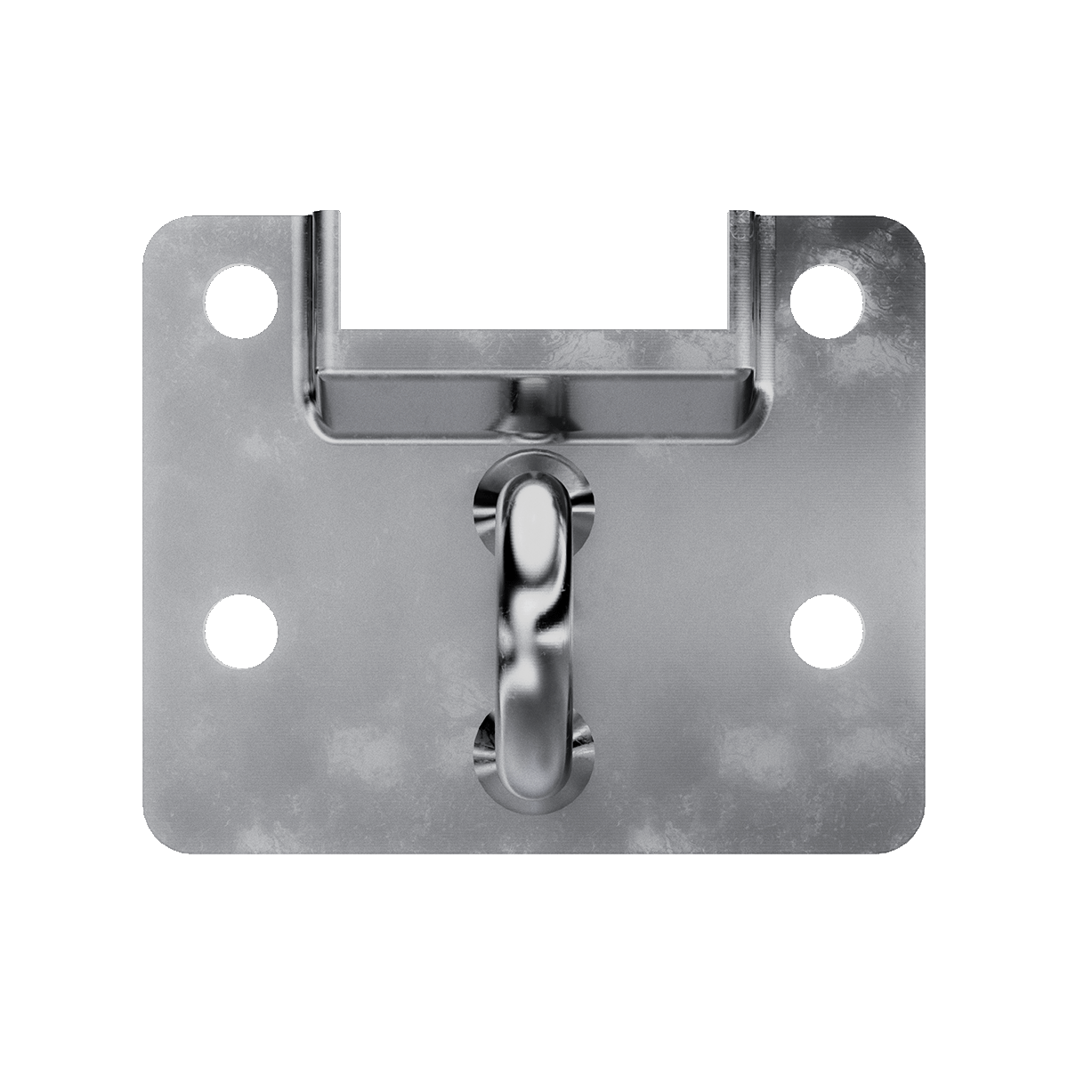 Large Pad lockable Keeper Plate, Front view