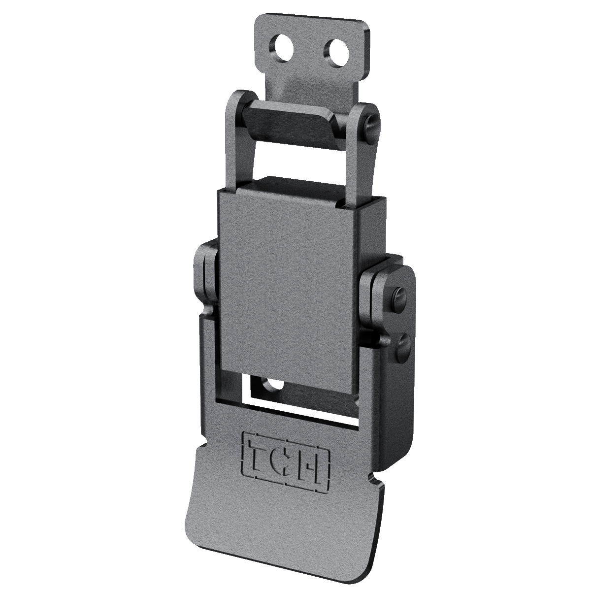 Compression Spring Drawlatch with Upswept Lever, 3/4 view