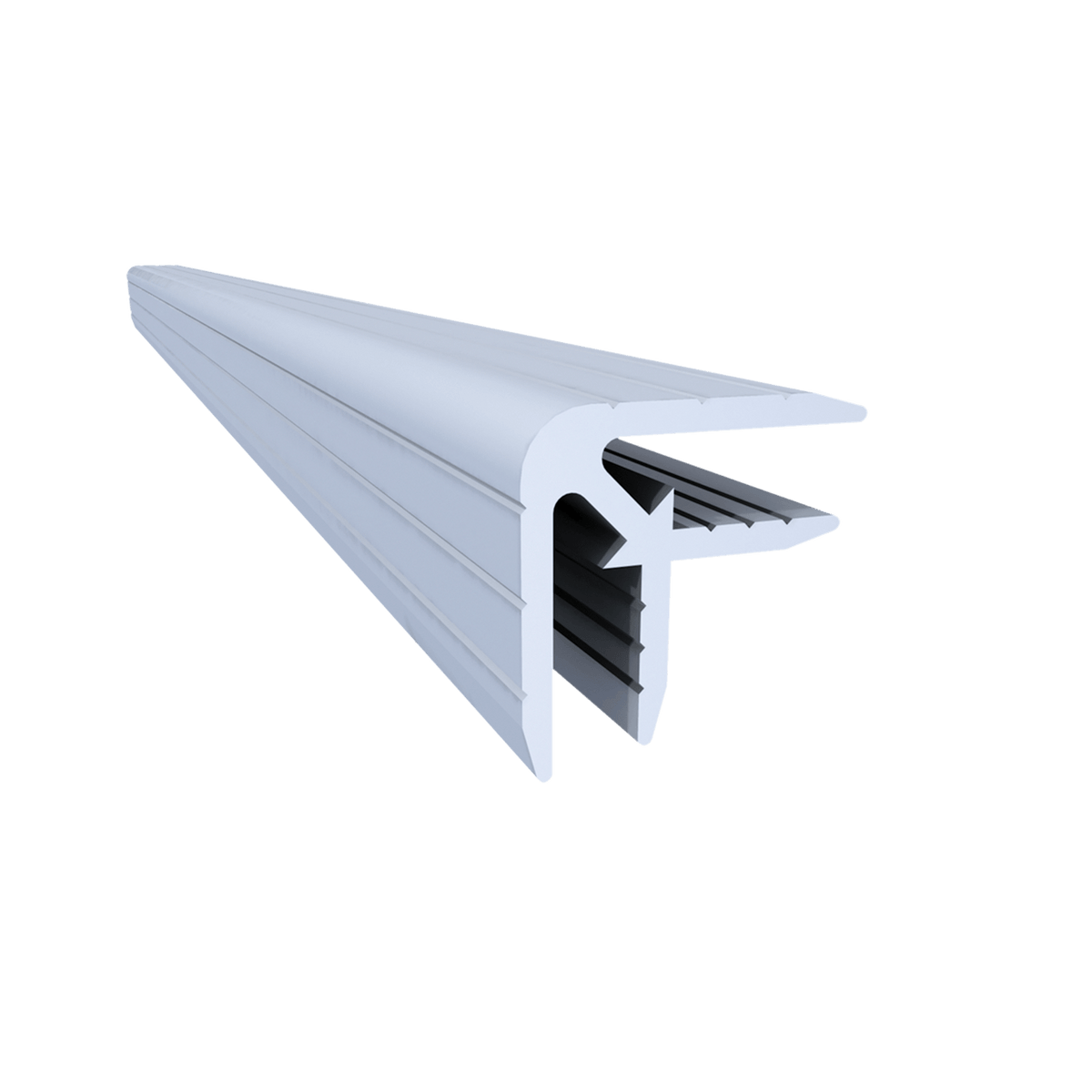 Angle double en aluminium 1/8", longueur 10 pieds