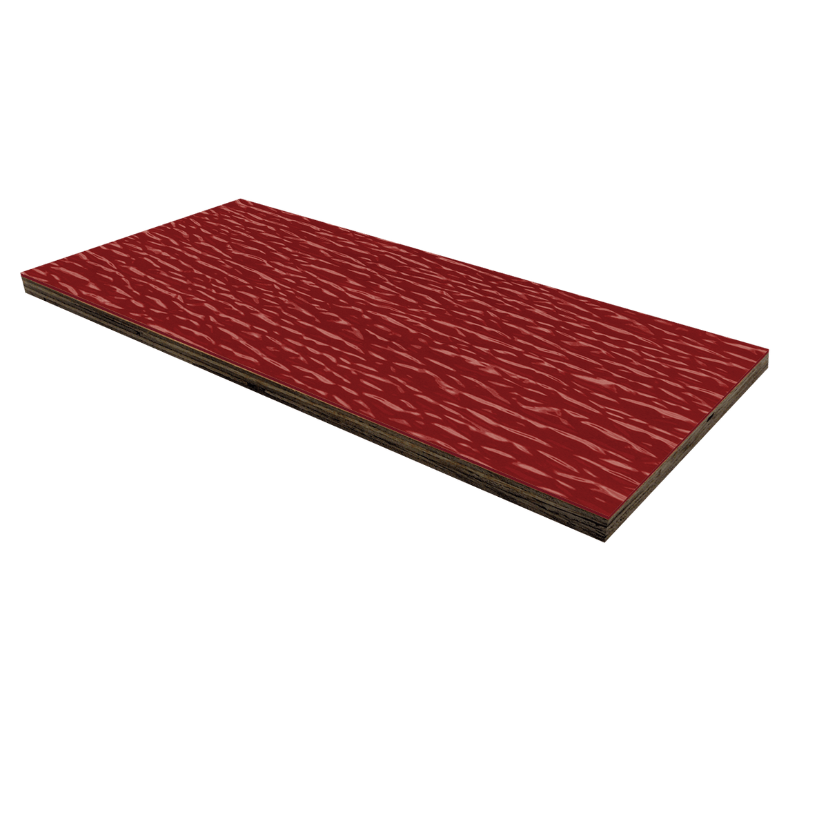 Stratifié de fibre de verre (FRP) texturé de 3/8" - Rouge